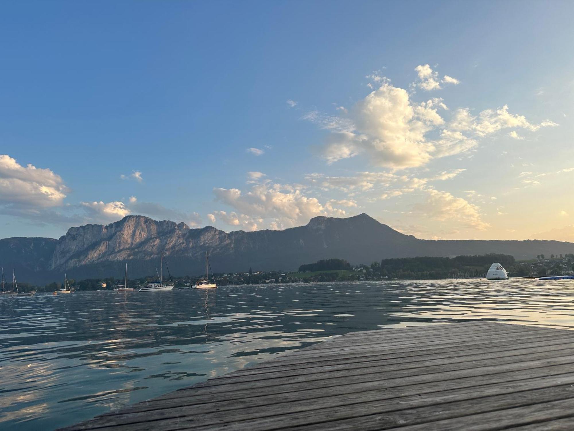 17Er Apartment Mit Sauna Und Privater Garage Mondsee Exterior foto